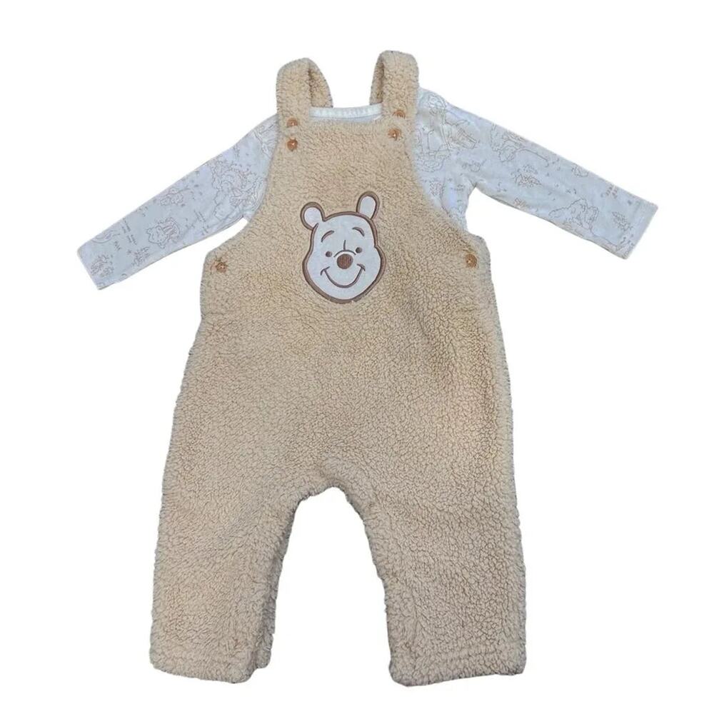 Disney Baby Winnie the Pooh Sherpa Overall Set 9M
